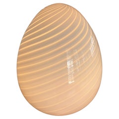 Lampe en forme d'œuf en verre « Murano Swirl », à poser ou sur pied