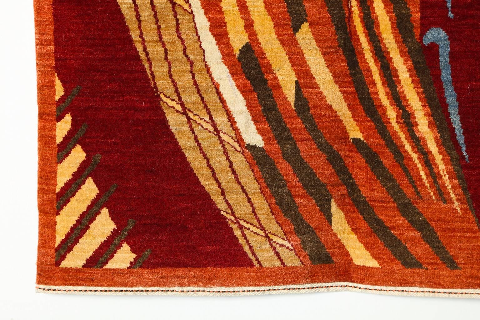 Vegetable Dyed Orley Shabahang Signature Carpet in Handspun Wool and Vegetable Dyes