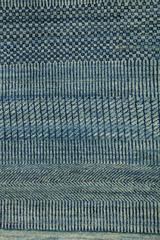 Blue Contemporary Persian Rug, Hand-knotted, Wool, 9’ x 12’