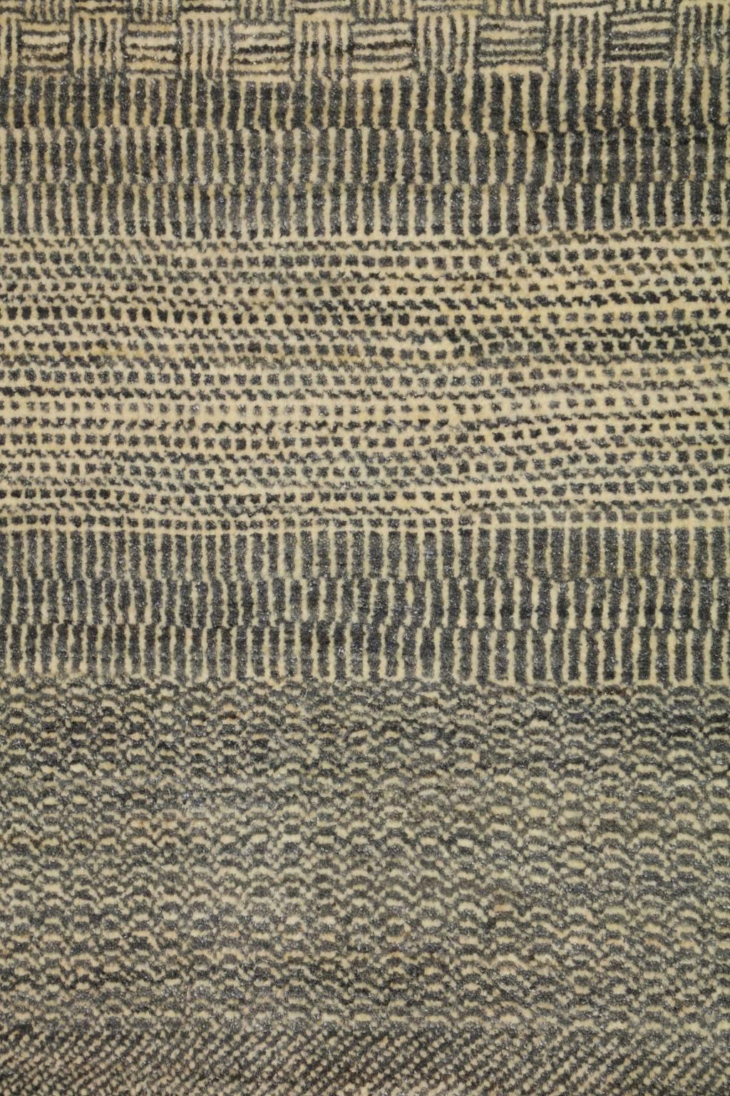 Moderner persischer Wollteppich, blau und cremefarben, 10' x 14' (Wolle) im Angebot