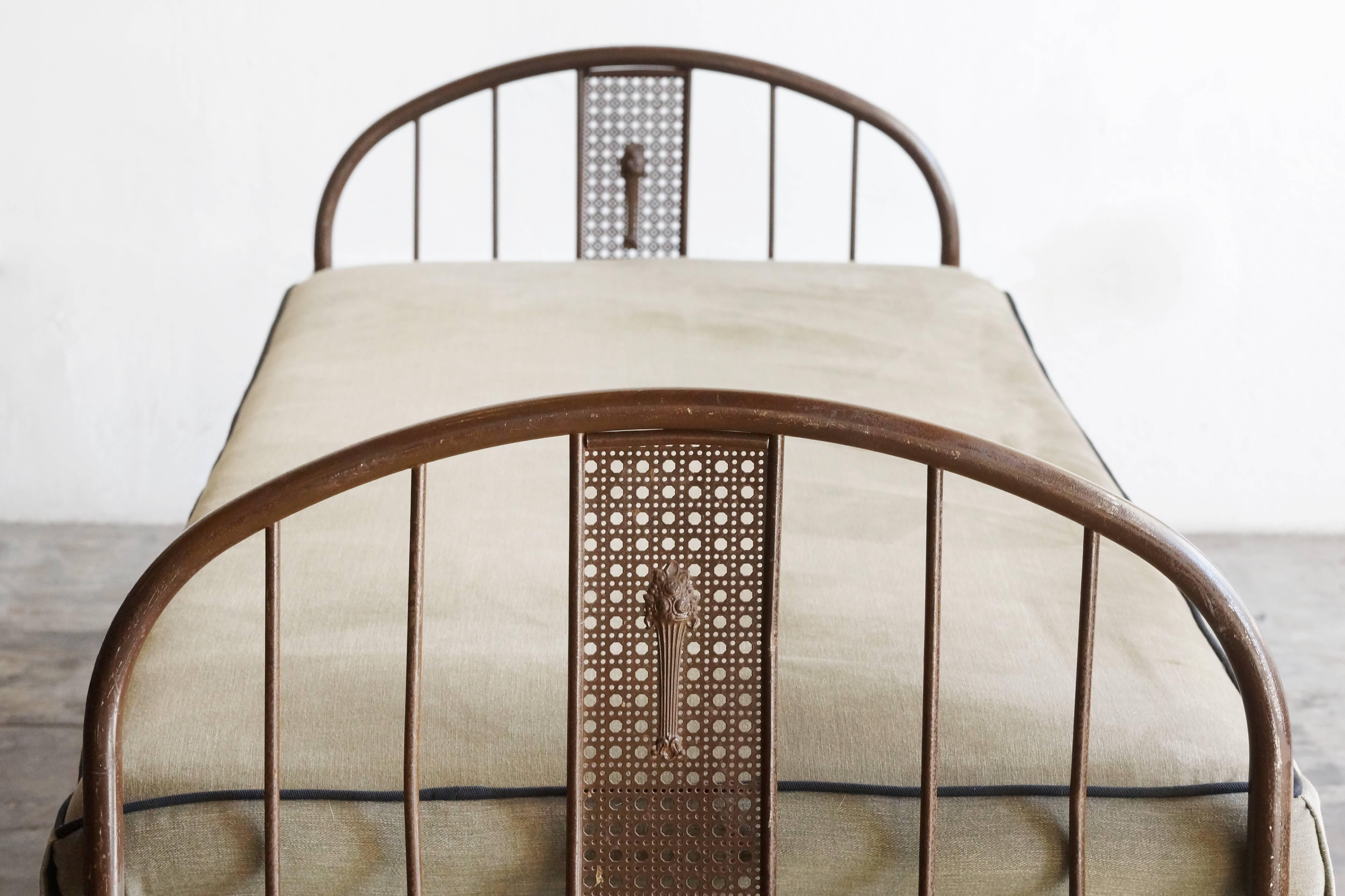 vintage metal cot