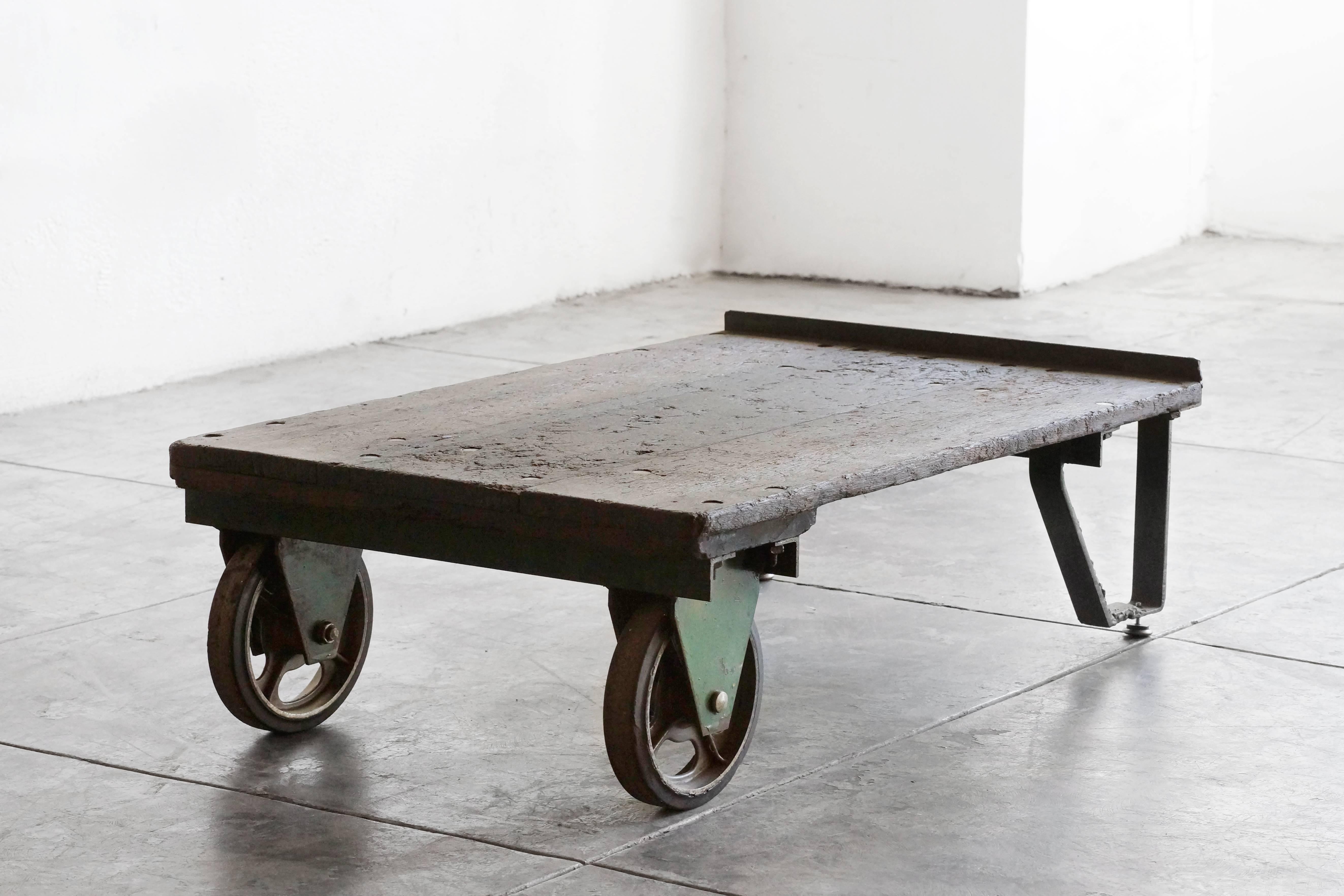 American Vintage Industrial Cart/ Coffee Table