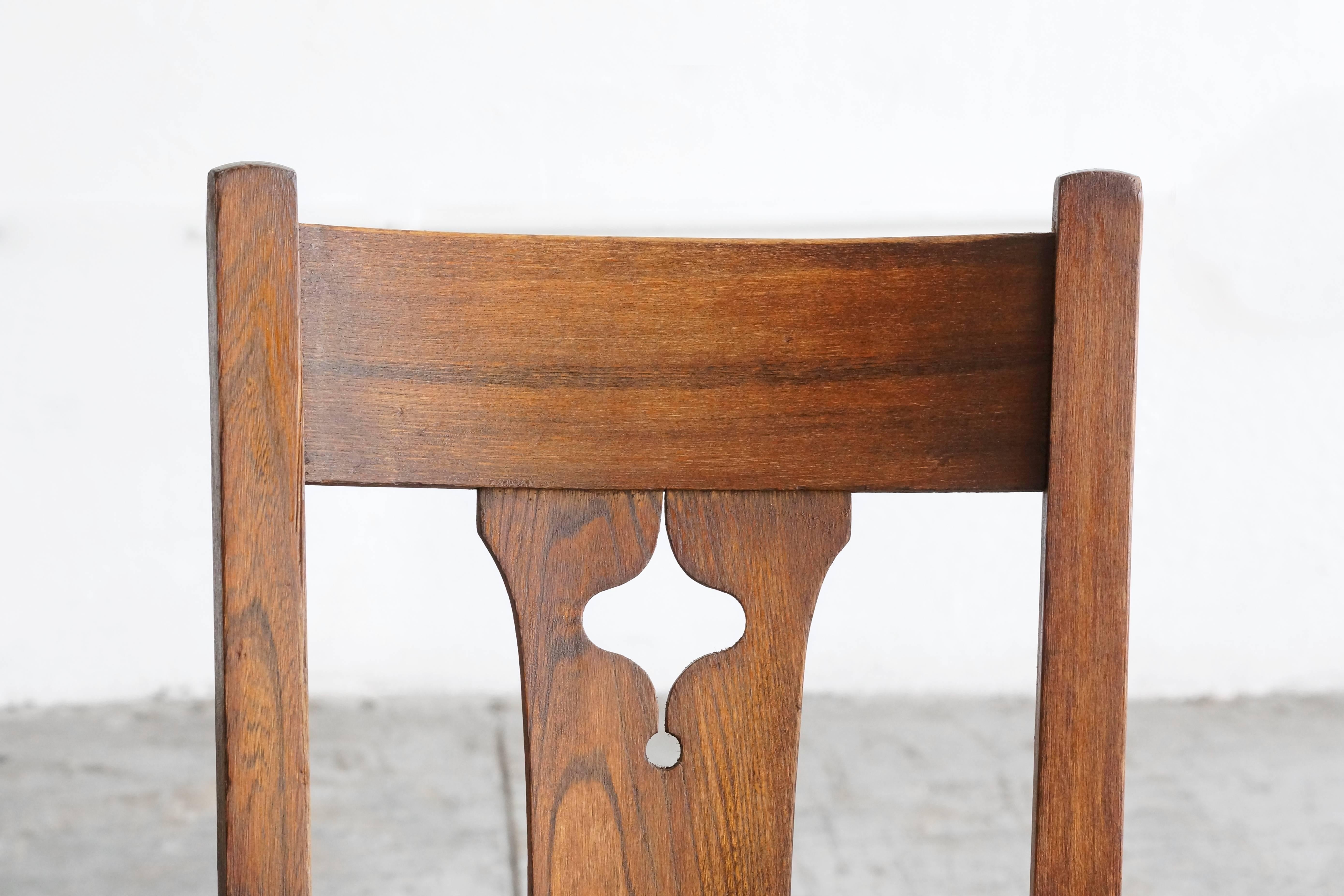 childs oak rocking chair