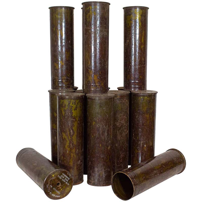 Vietnam Era Howitzer Shell Casings, 1968 at 1stDibs