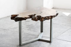 Modernist Redwood Burl Coffee Table Custom Made by Rehab Vintage