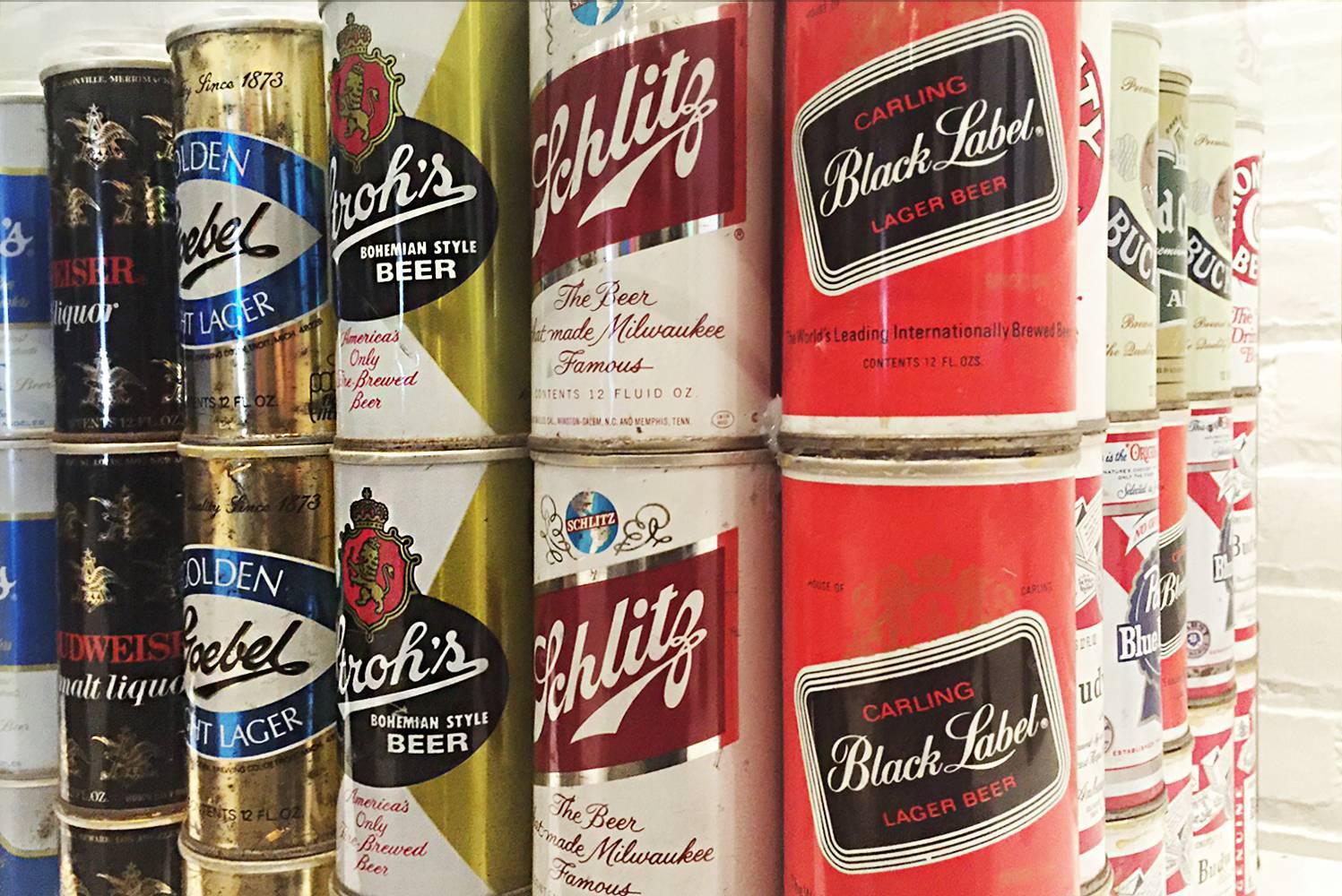 1970s beer cans