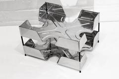 1920s Double Tier Letter Tray, Chrome
