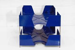 1920s Two-Tier Letter Tray, Royal Blue