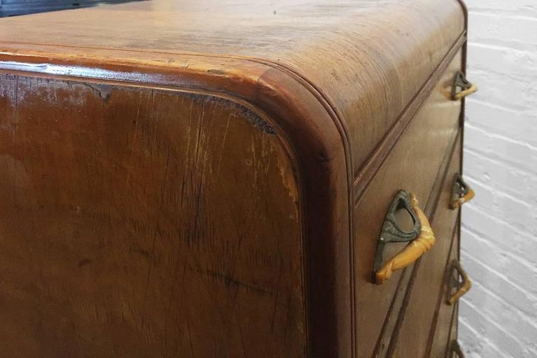 Super 1920s Art Deco Waterfall Dresser At 1stdibs