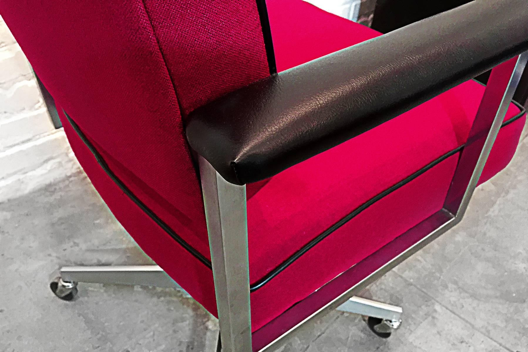 Modern Classic Steelcase Chrome Steno Chair