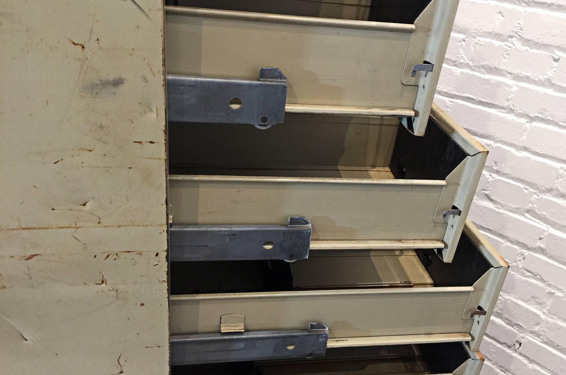 Machine Age Multi-Drawer Vintage Steel Card File