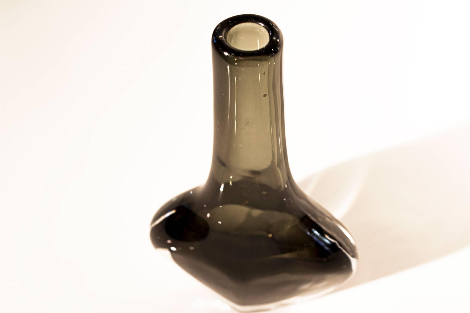 Swedish Nils Landberg Cased Glass Vase by Orrefors