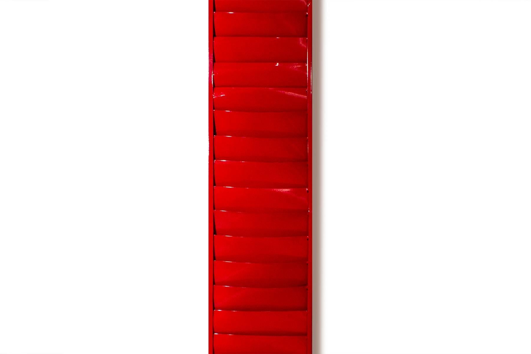 American Extra Long Vintage File Holder in Gloss Red, circa 1960s