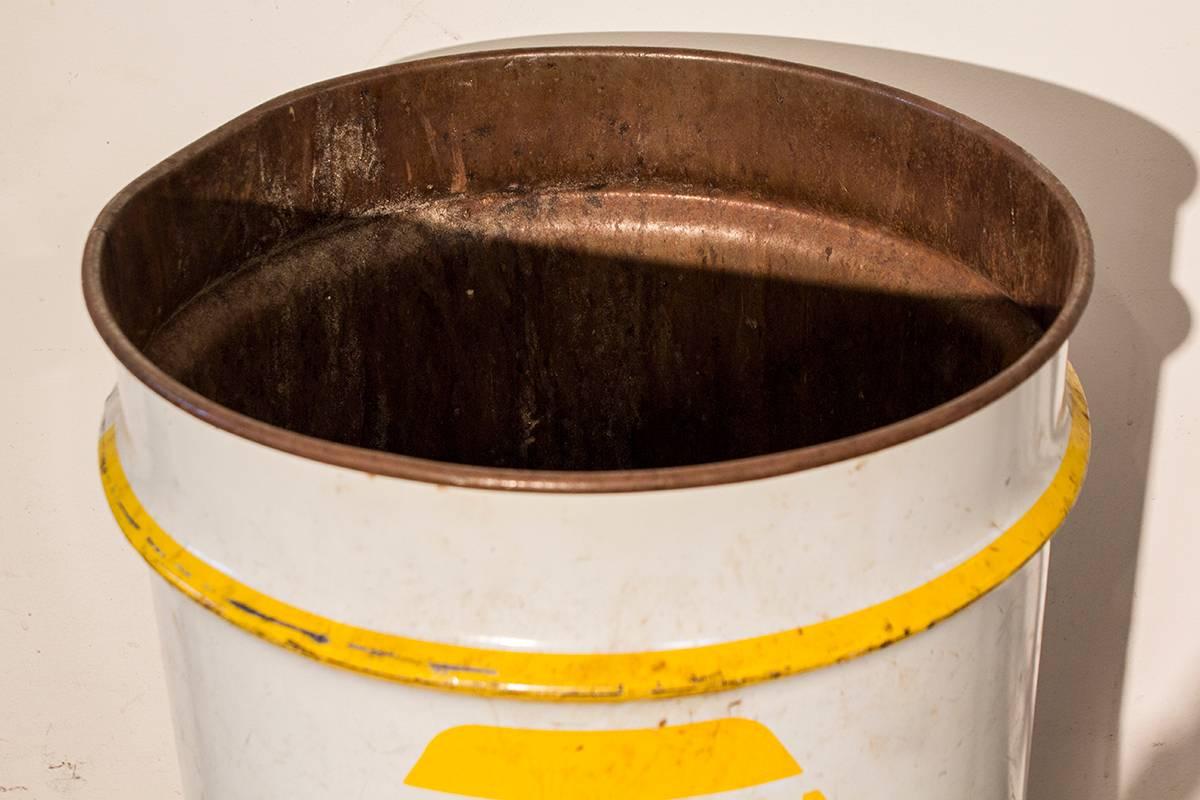 vintage oil drum
