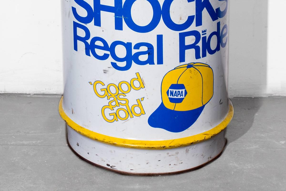 Mid-Century Modern Vintage Napa Auto Parts Oil Drum, circa 1970