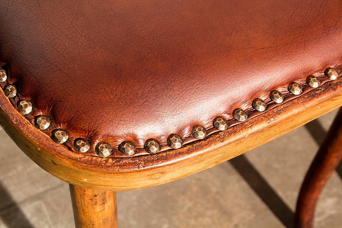 leather bistro chairs