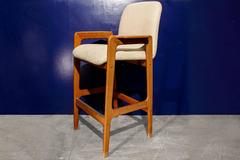 Pair of Benny Linden Mid-Century Teak Barstools