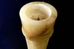 Italian Alabaster Pedestal Column, 1960s