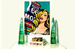 Red Lips on 66, Pop Art Painting, 2016