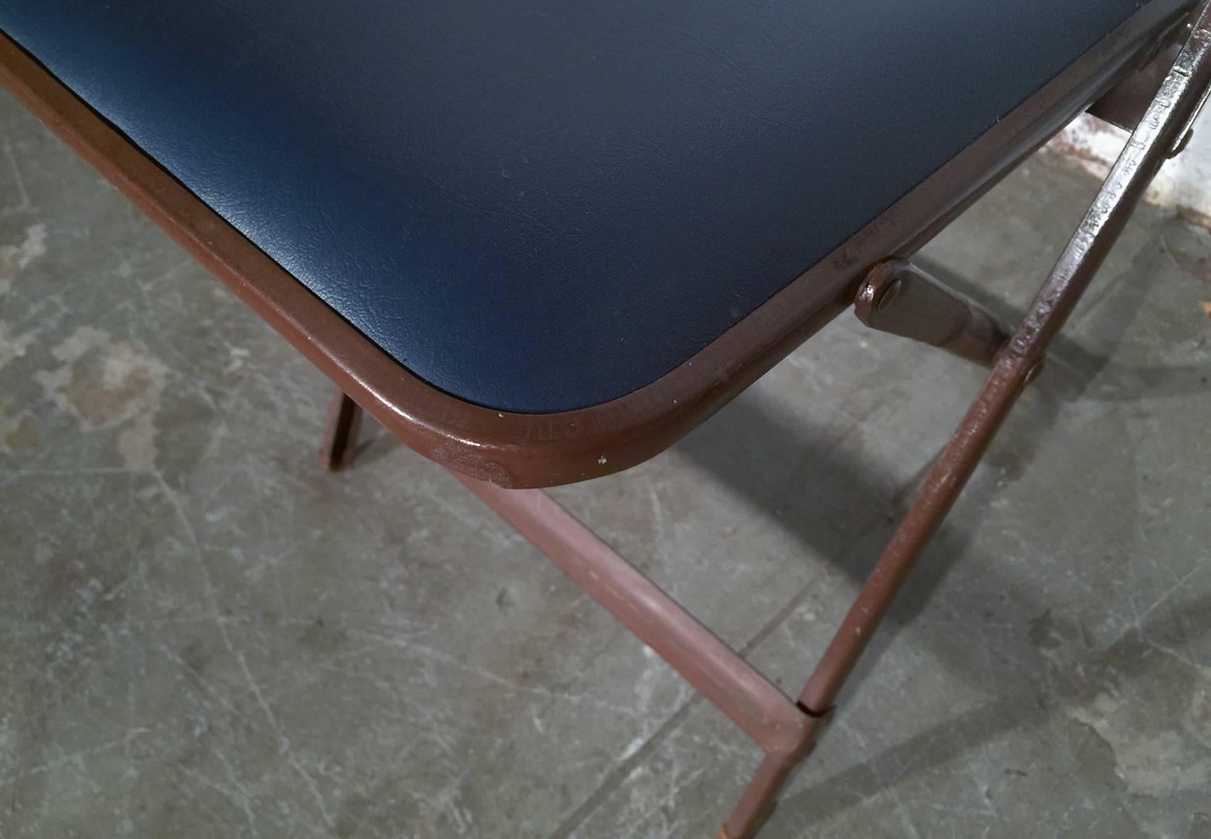 1960s Folding Chairs, Set of Four, Refinished In Good Condition In Alhambra, CA