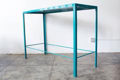 Large Steel Console Table, Rehab Vintage Original