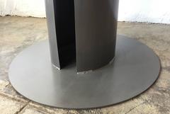 Custom Machine Age Steel Dining Table, Rehab Vintage Original