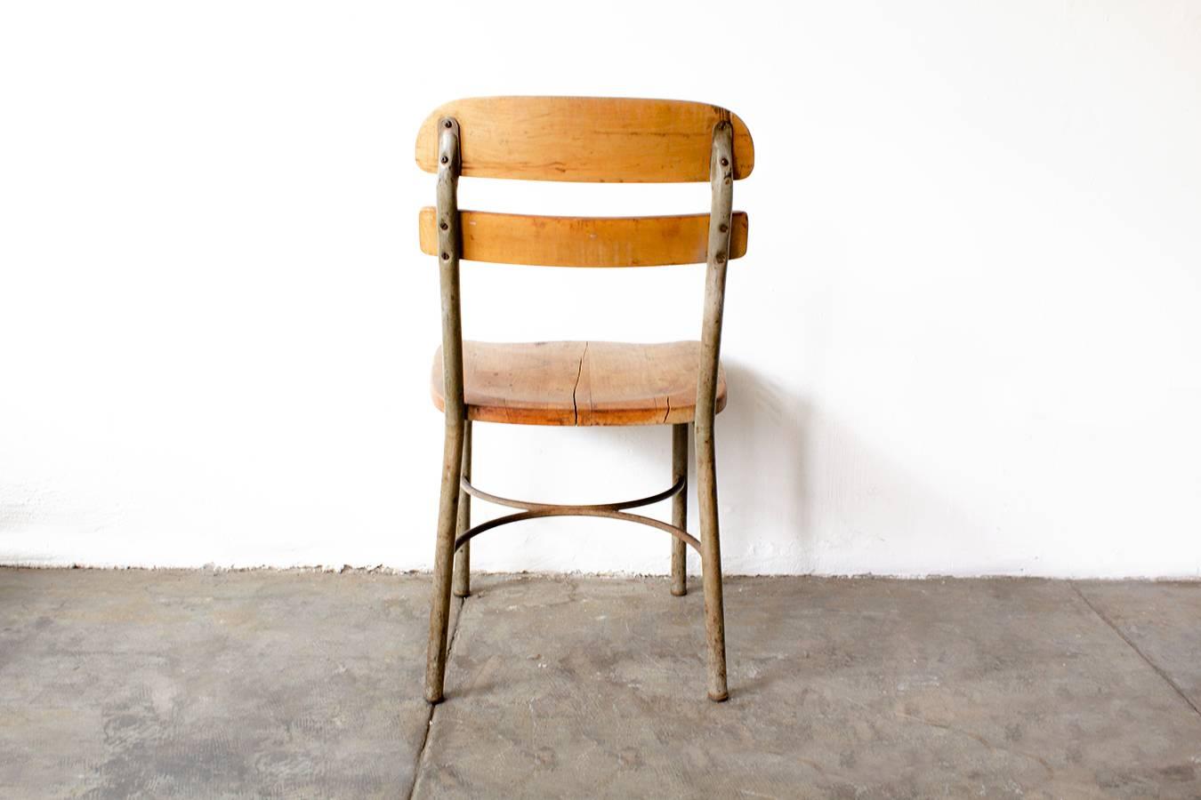 Mid-Century Modern 1950s School Chair, Uncommon