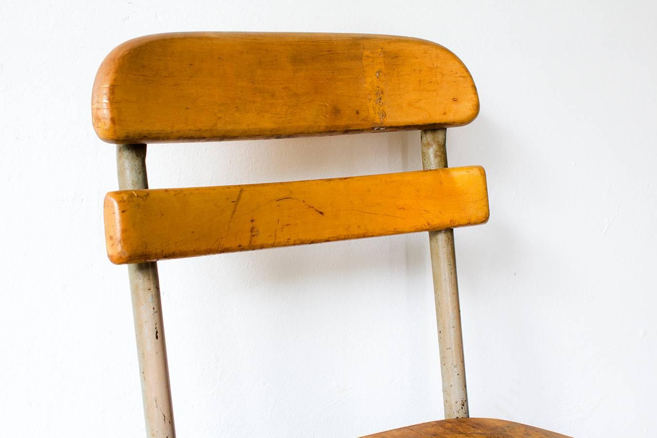 1950s School Chair, Uncommon In Good Condition In Alhambra, CA