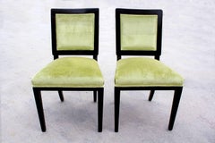 Pair of 1940s Dunbar Dining Chairs, Refinished