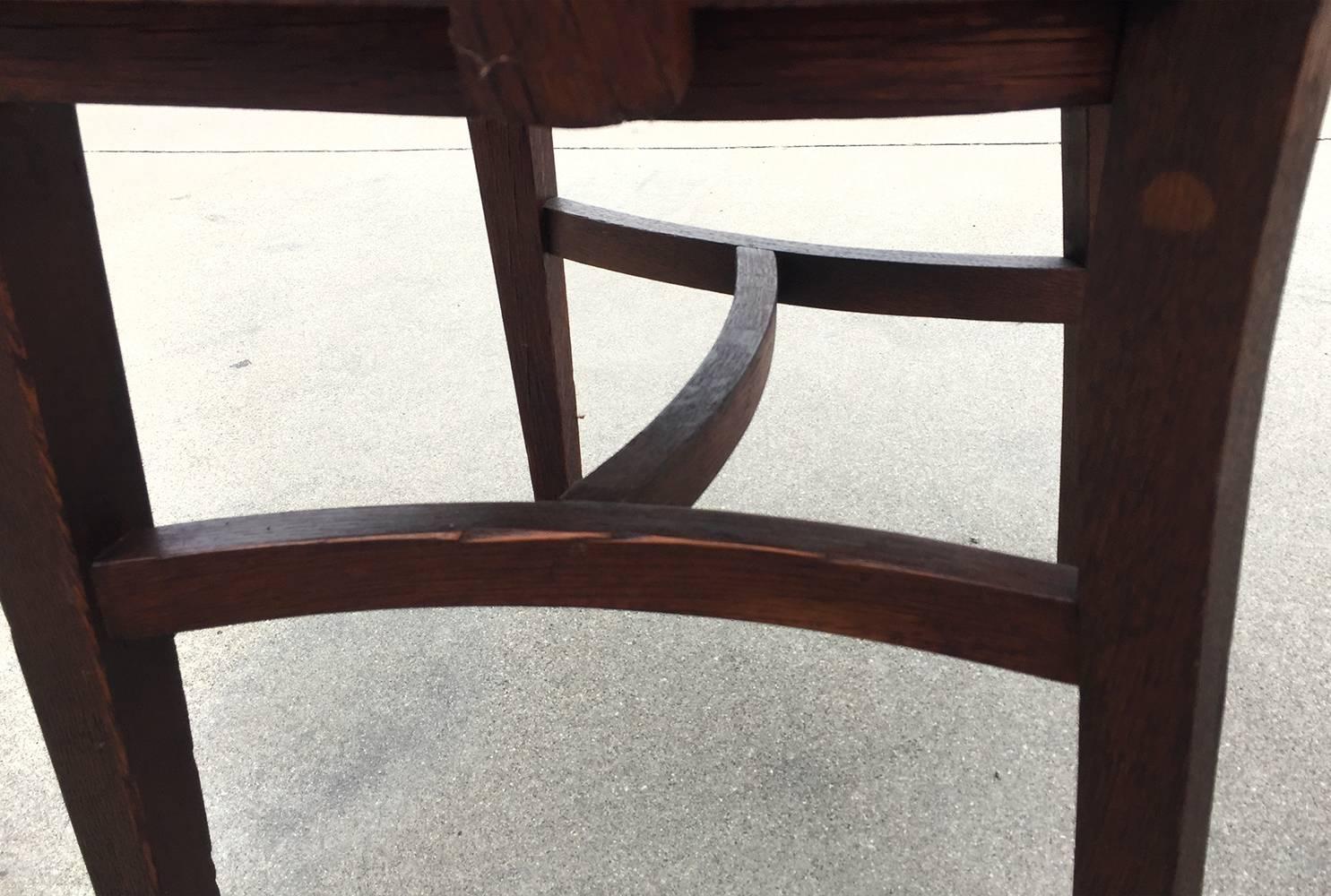 Mid-20th Century 1940s Oak Lawyer's Chair, Refinished