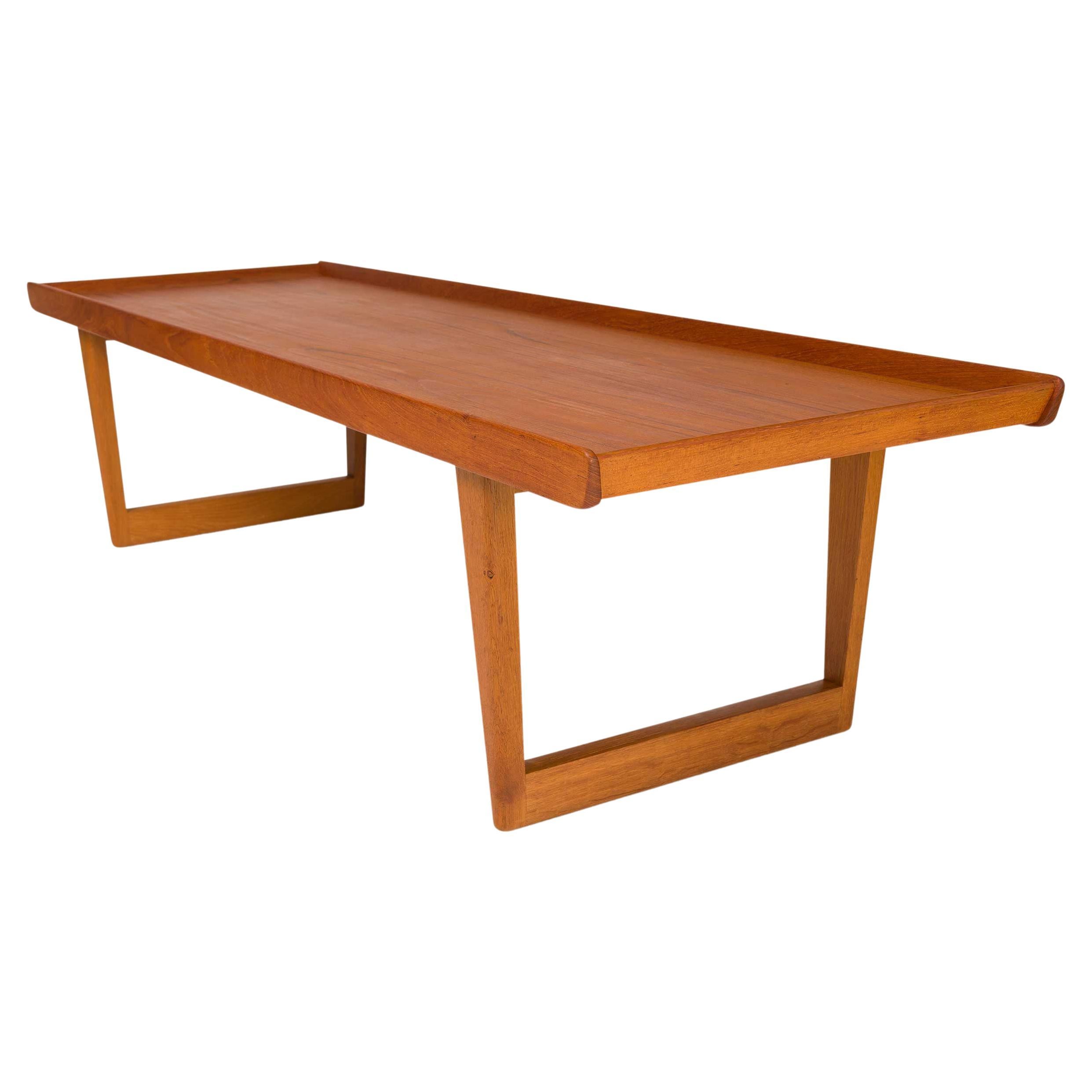 Vintage Danish Mid-Century Teak Coffee Table For Sale