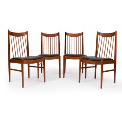 Vintage Arne Vodder Teak Dining Chairs for Sibast Model 422 Danish Mid-Century S