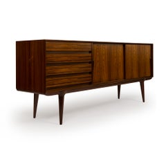 Vintage Danish Mid-Century Omann Jun Møbelfabrik Model 18 Rosewood Credenza 1960