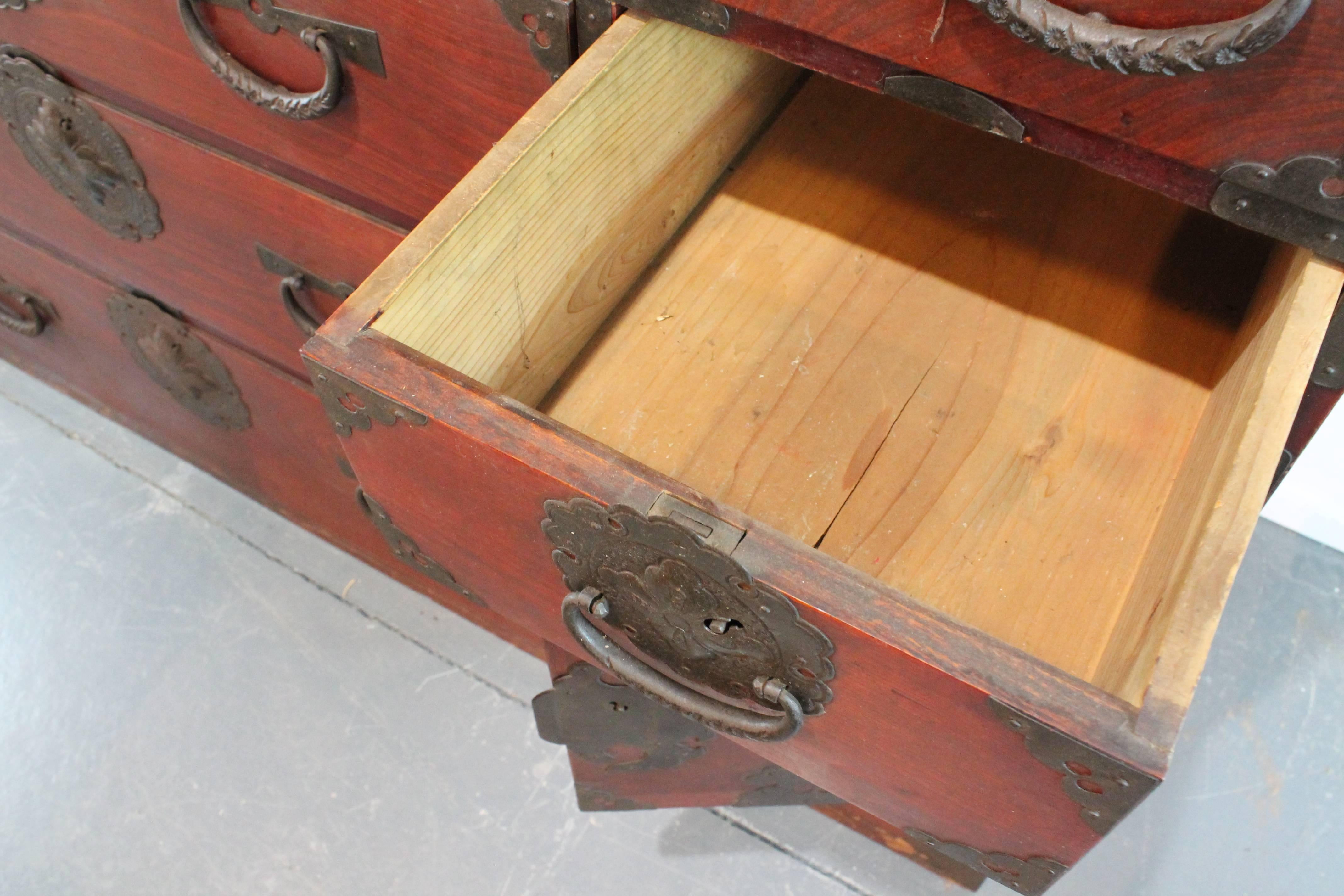 19th Century Japanese Sendai Tansu For Sale 4