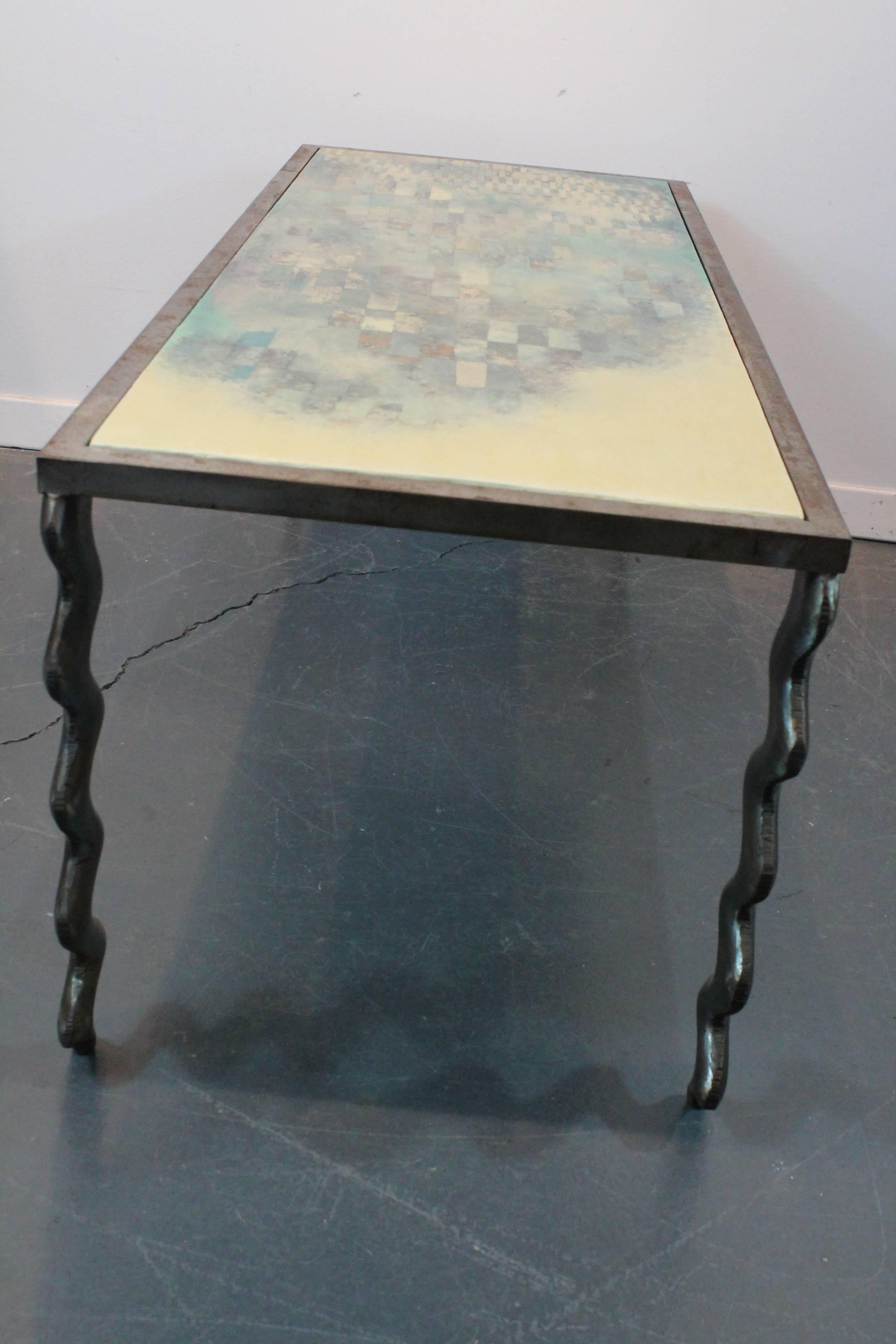 Mid-Century Modern Modernist Sculptural Cocktail Table For Sale
