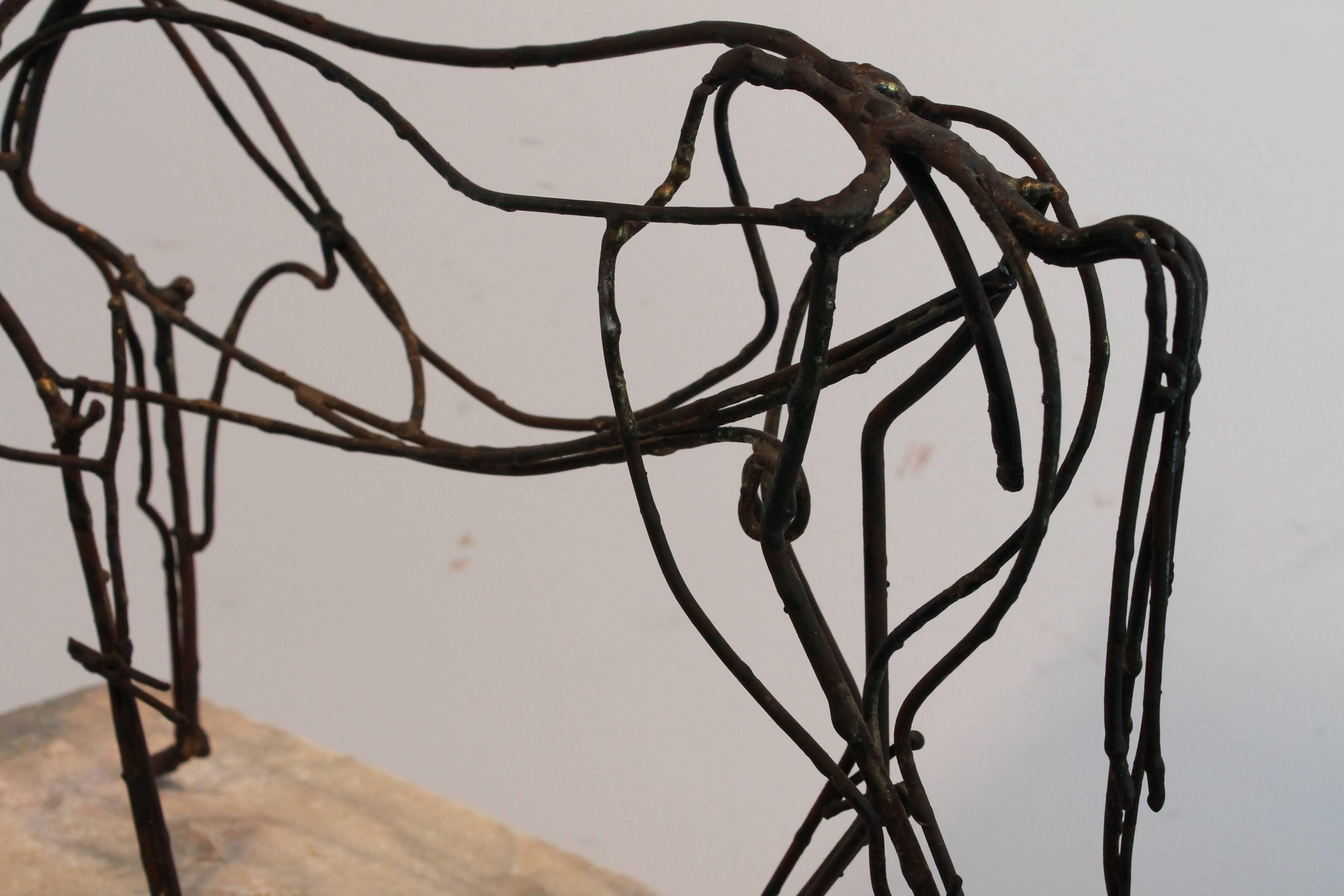 Modernist Welded Horse Sculpture In The Style of Fantoni For Sale 3