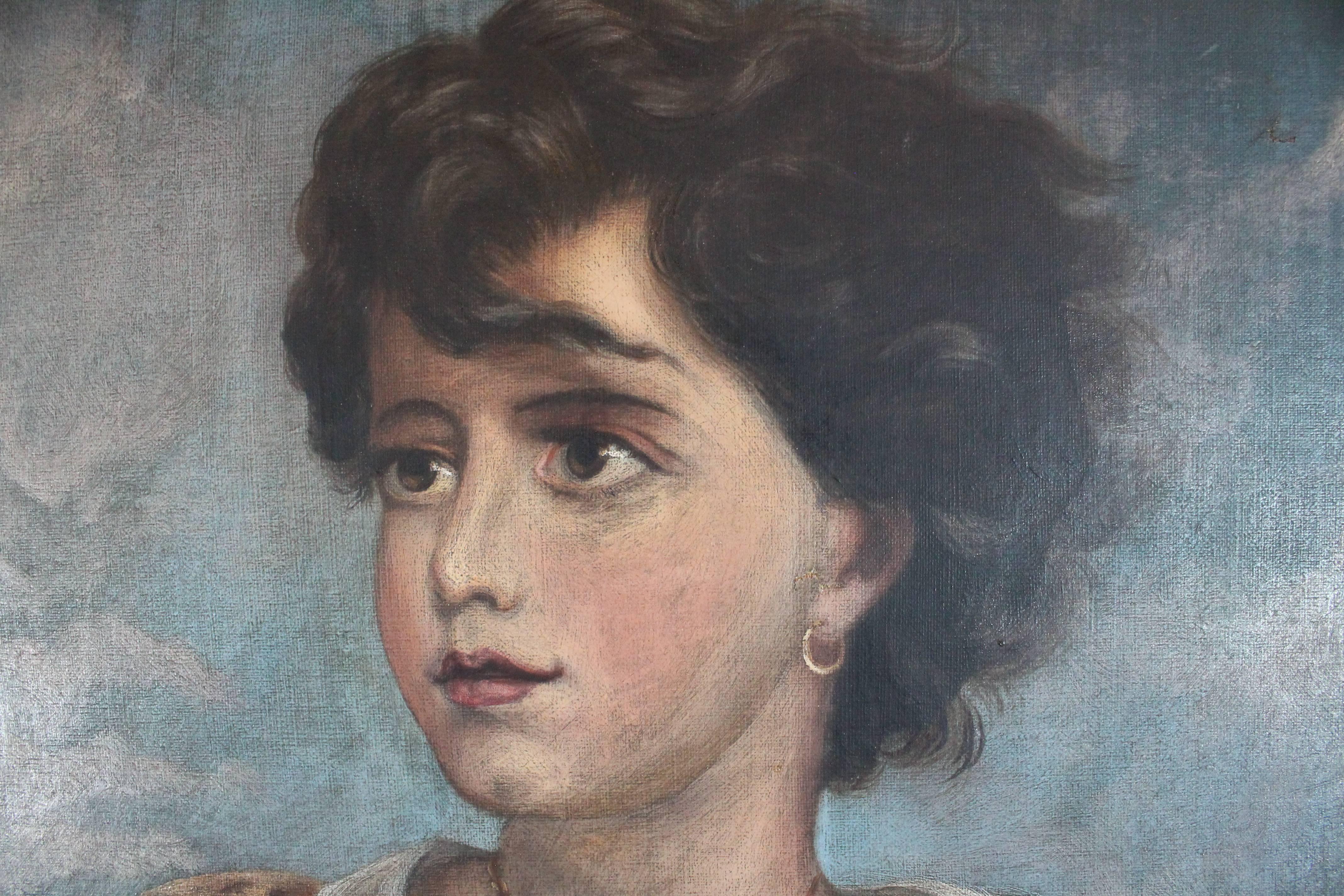 19th Century Portrait of a Handsome Young Man For Sale 3
