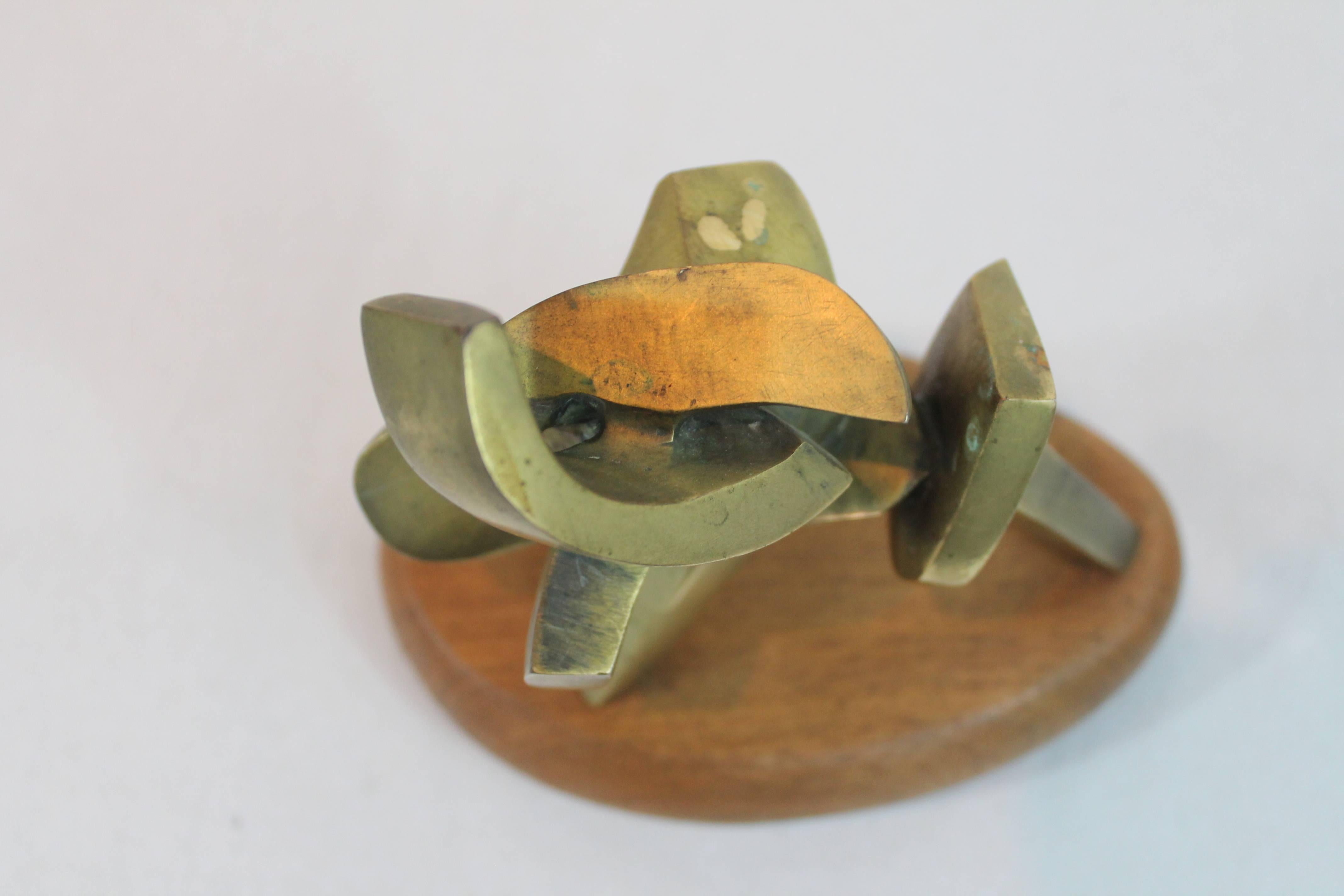 Bronze Abstract Modernist Sculpture 3