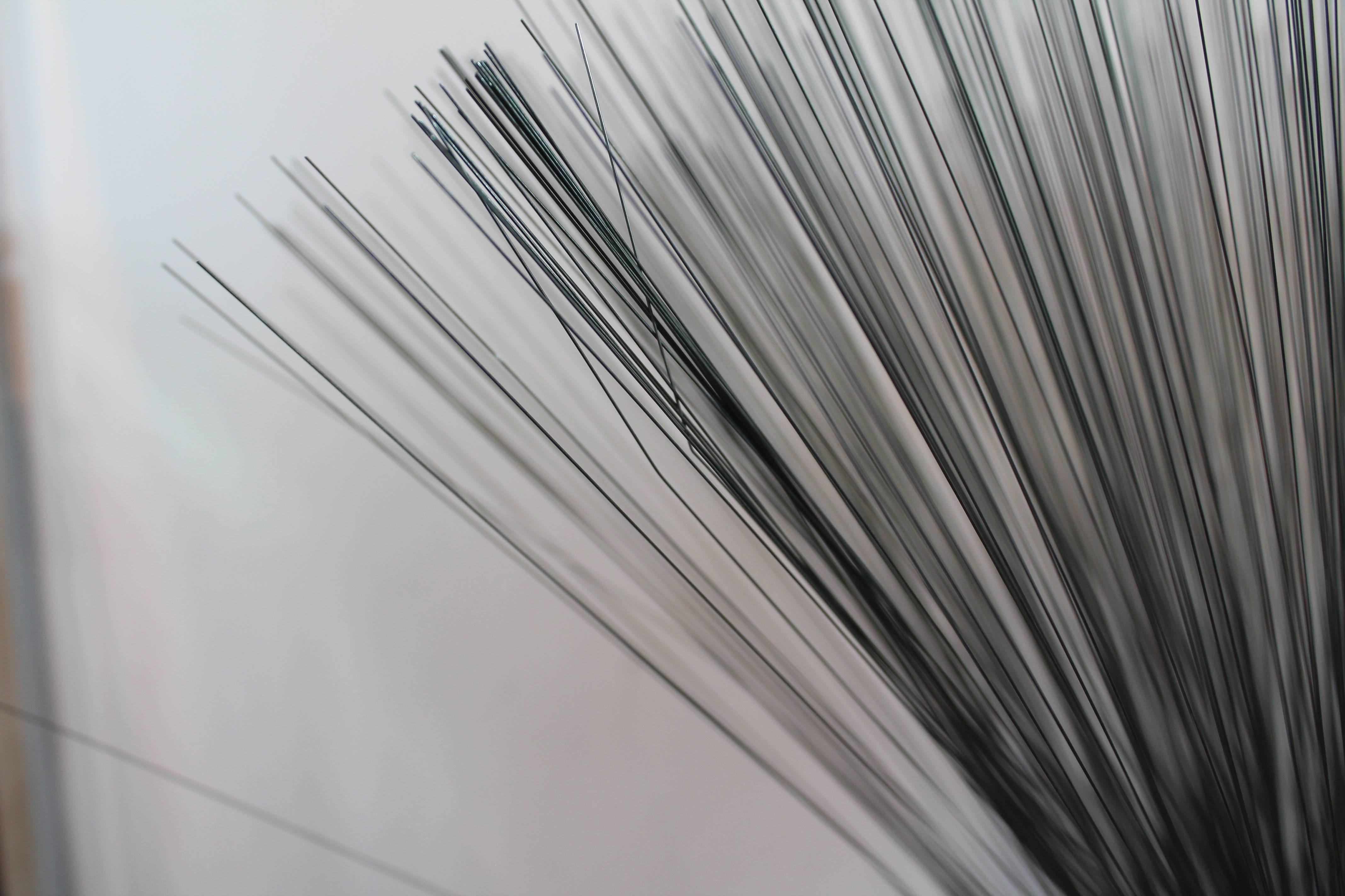 Mid-Century Modern Kinetic Spray Sculpture by Tom McAllister after Bertoia For Sale