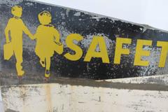 Perfectly Weathered Safety Station Metal Sign