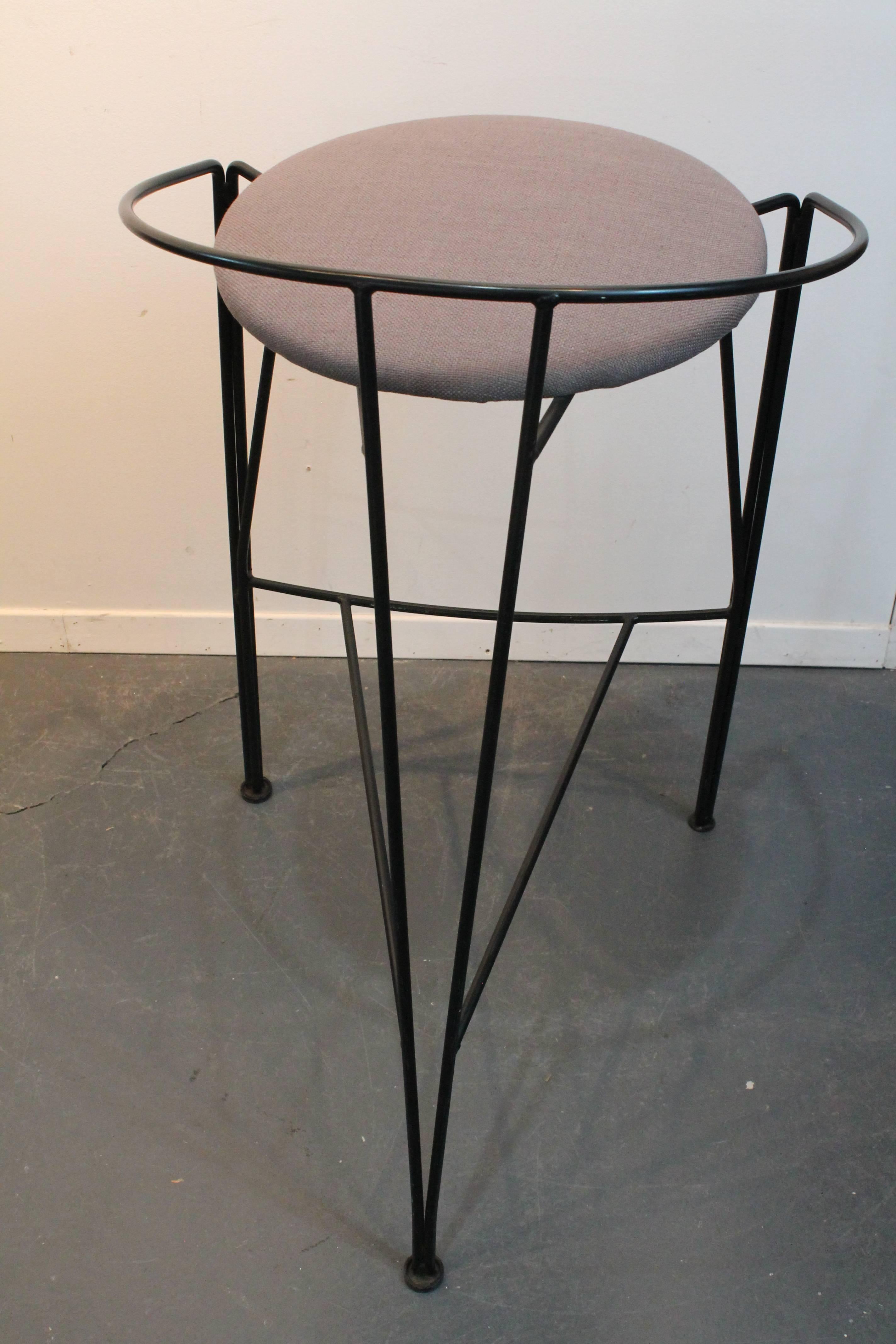 Set of Four Postmodern Pascal Mourgue Barstools In Excellent Condition In 3 Oaks, MI
