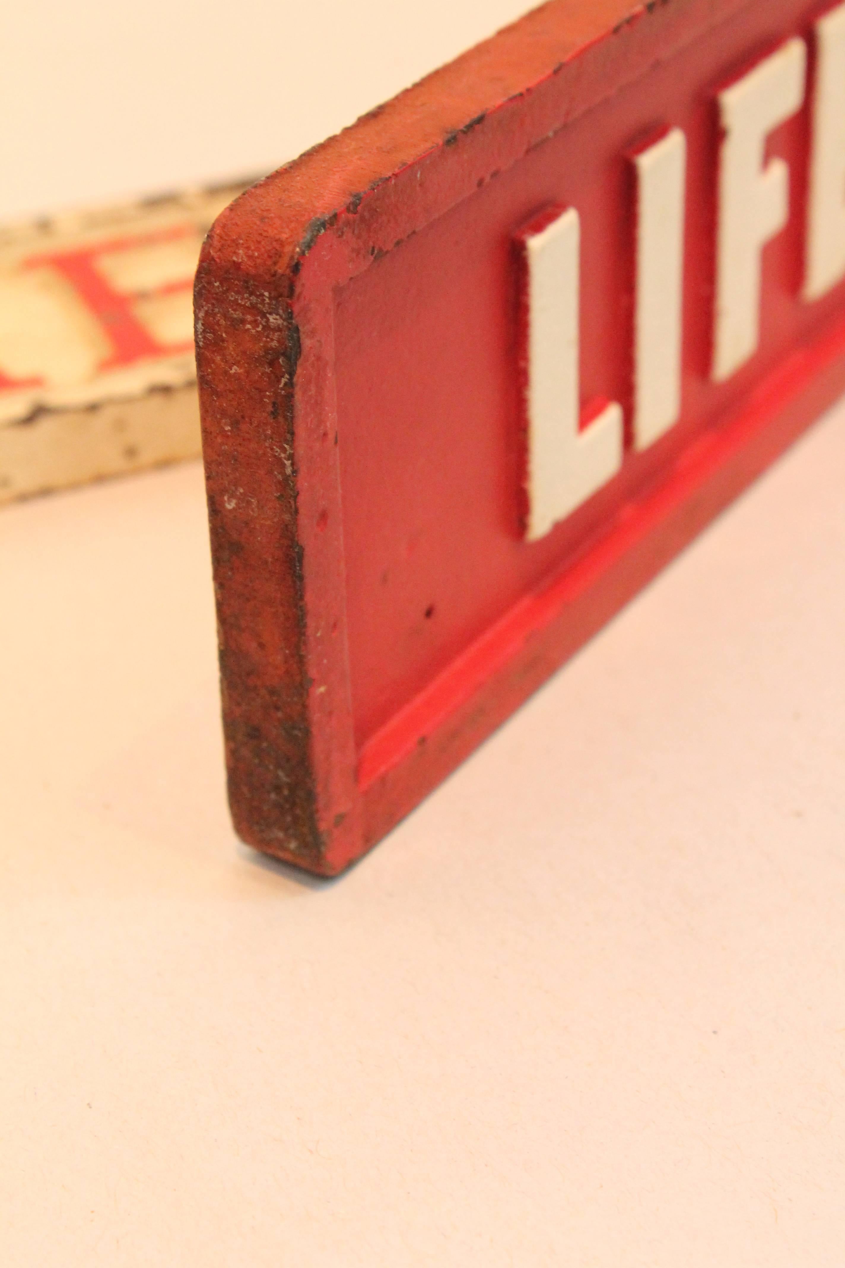 1940s Double-Sided Cast Iron Newsstand Paper Weights 2