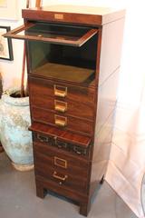 Industrial "All Steel" Faux Grain Cabinet