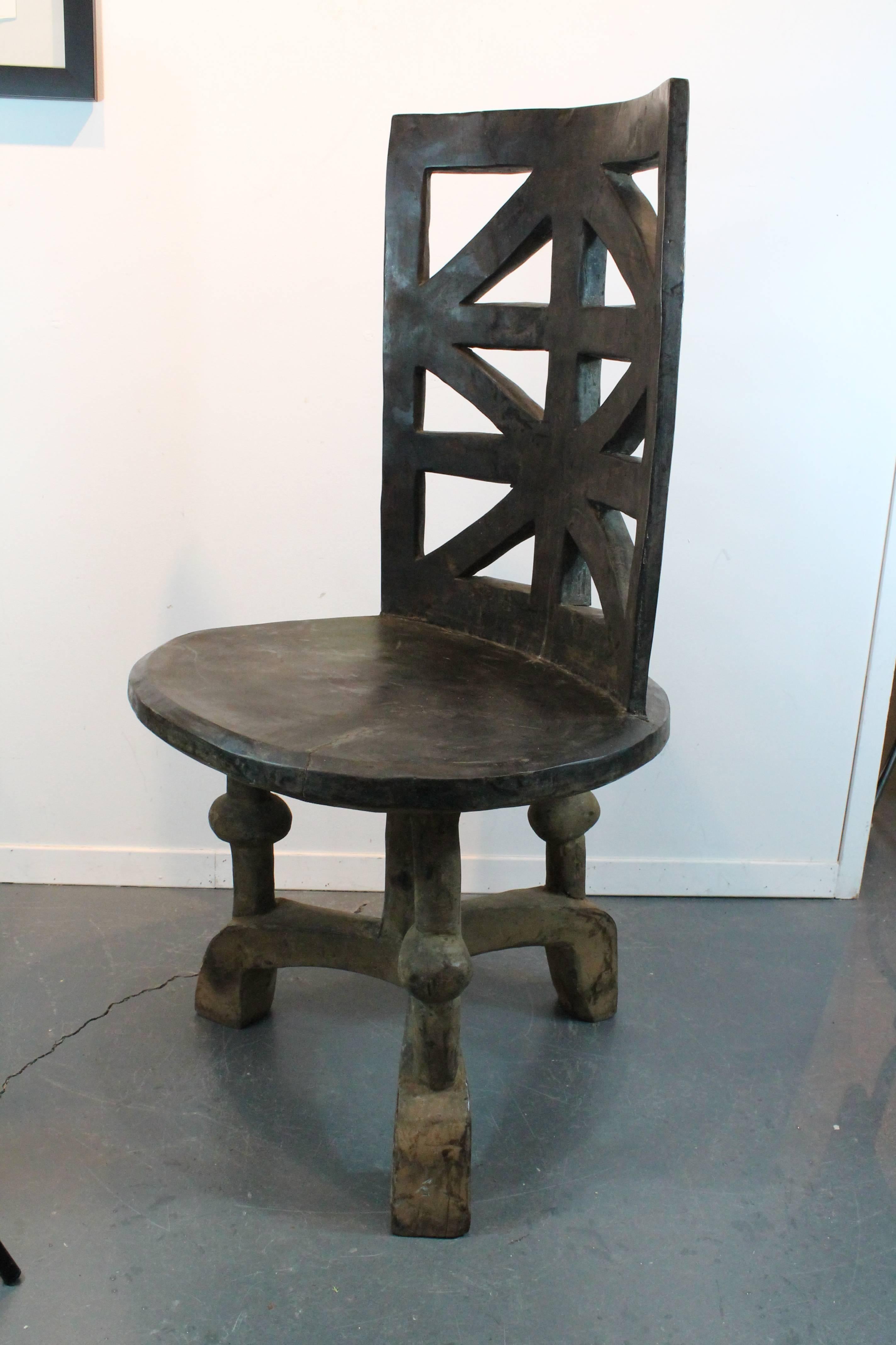 Tribal Ethiopian Carved Chair