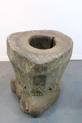 19th Century Native American Carved Wood Mortar