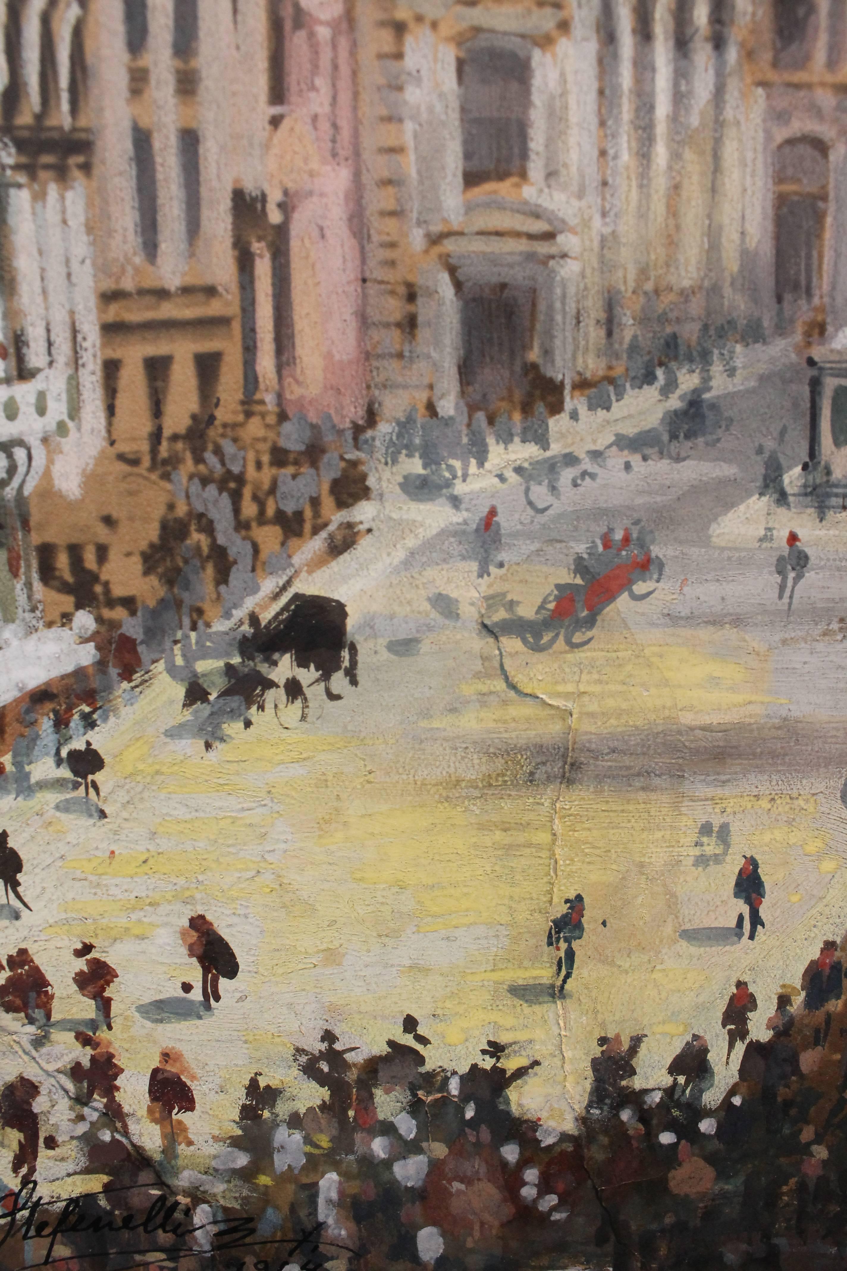  1914 Painting of The New York Stock Exchange  For Sale 2