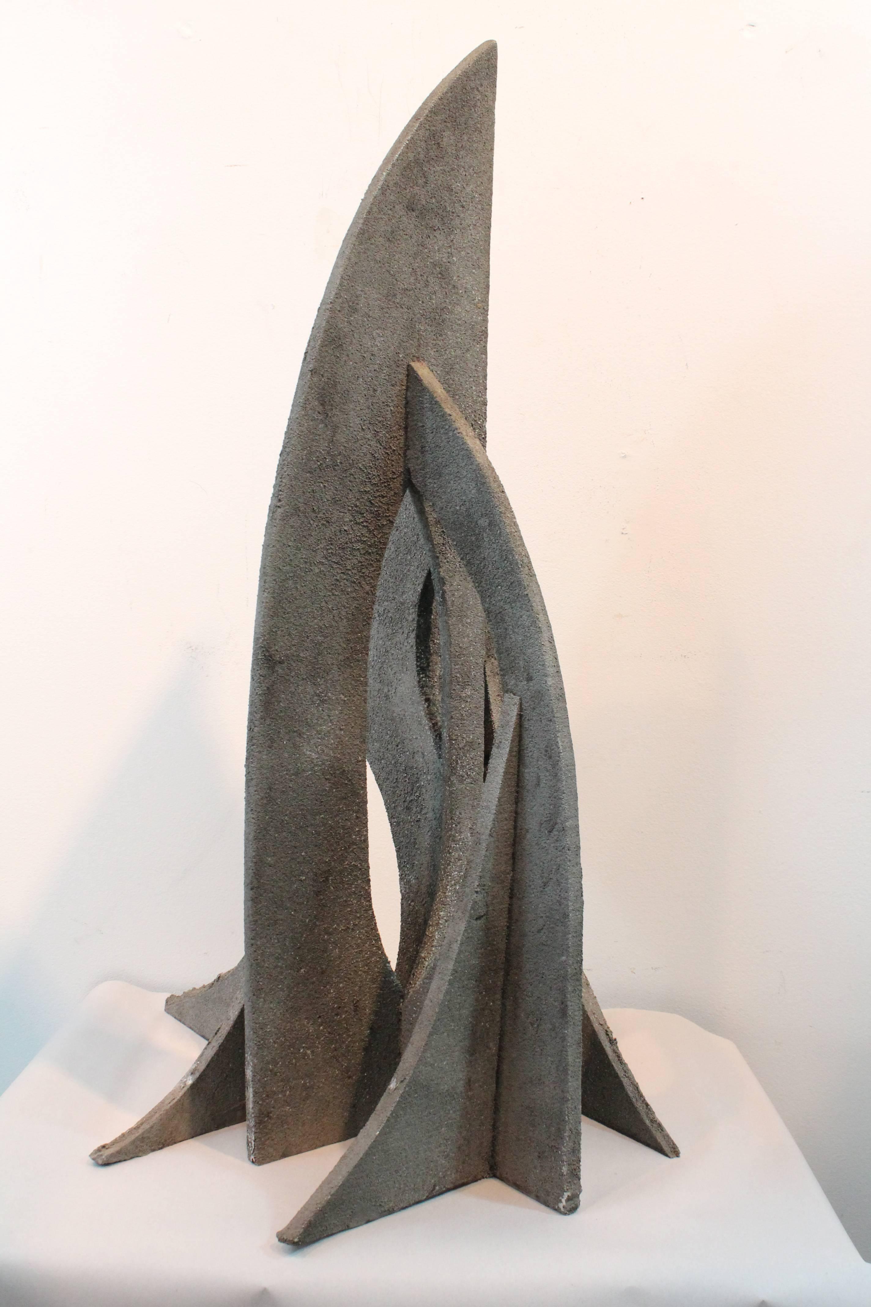 Mid-20th Century Mid-Century Modernist Angular Sculpture For Sale