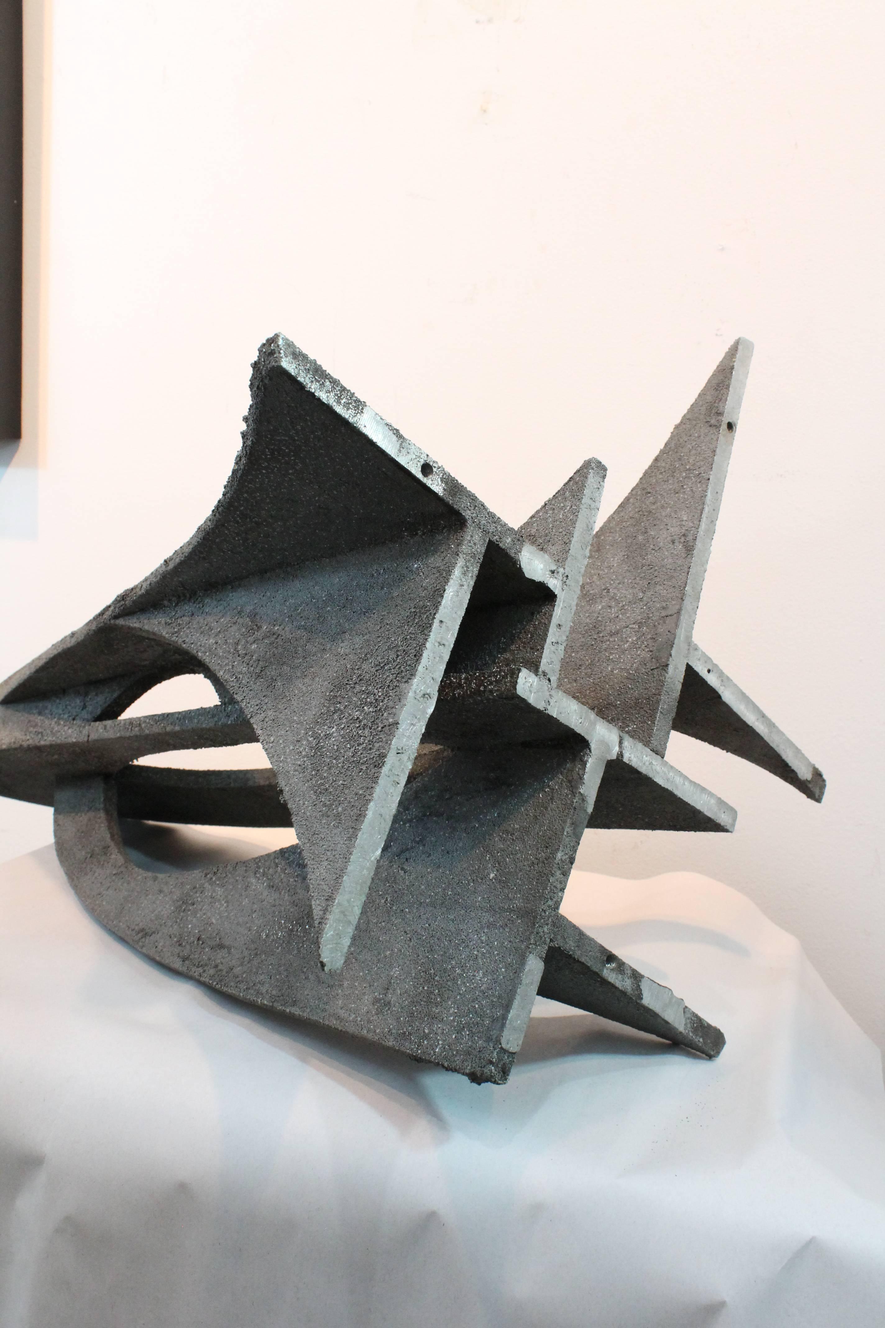 Mid-Century Modernist Angular Sculpture For Sale 4