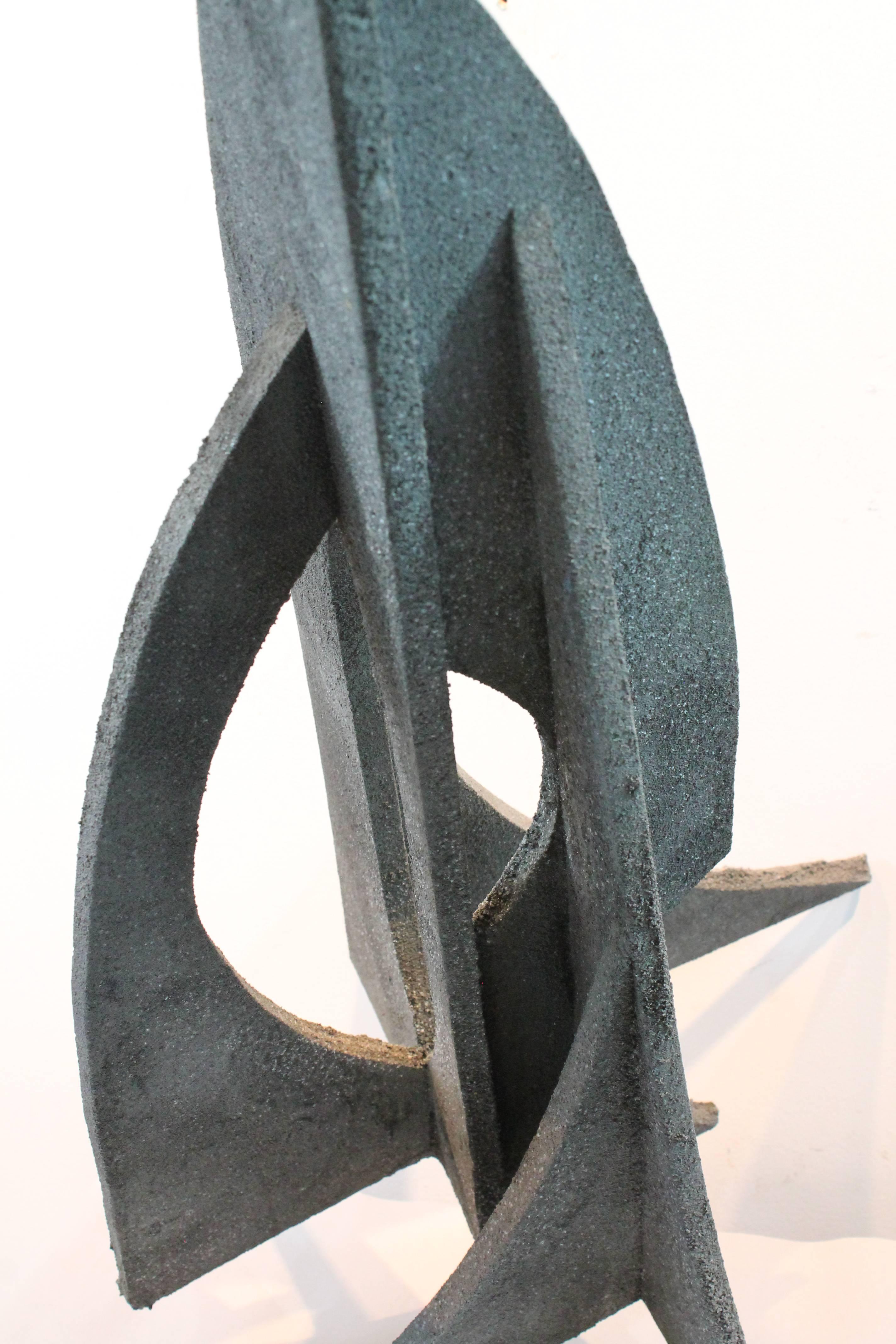 Aluminum Mid-Century Modernist Angular Sculpture For Sale