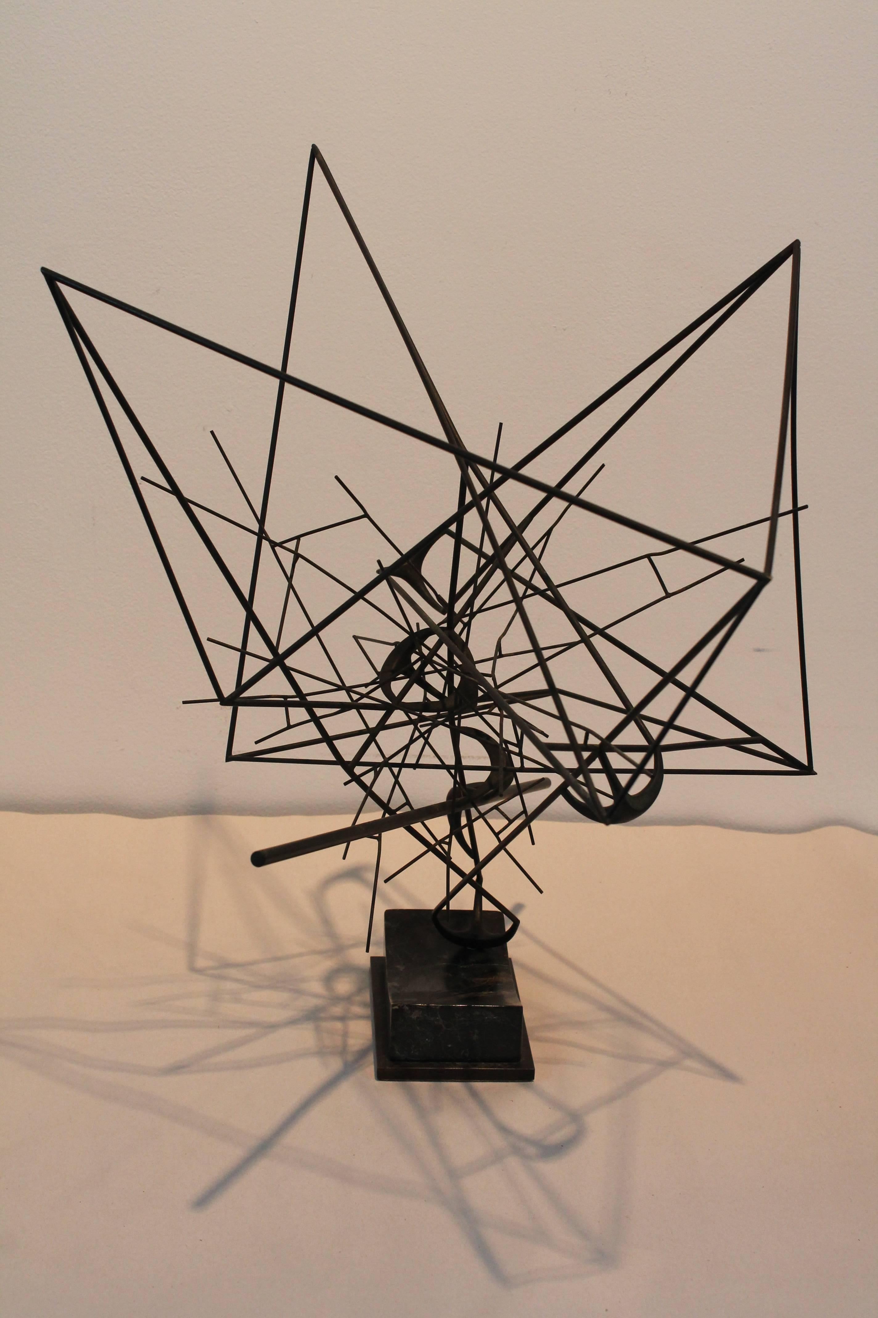 20th Century Mid-Century Modernist Abstract Angular Sculpture